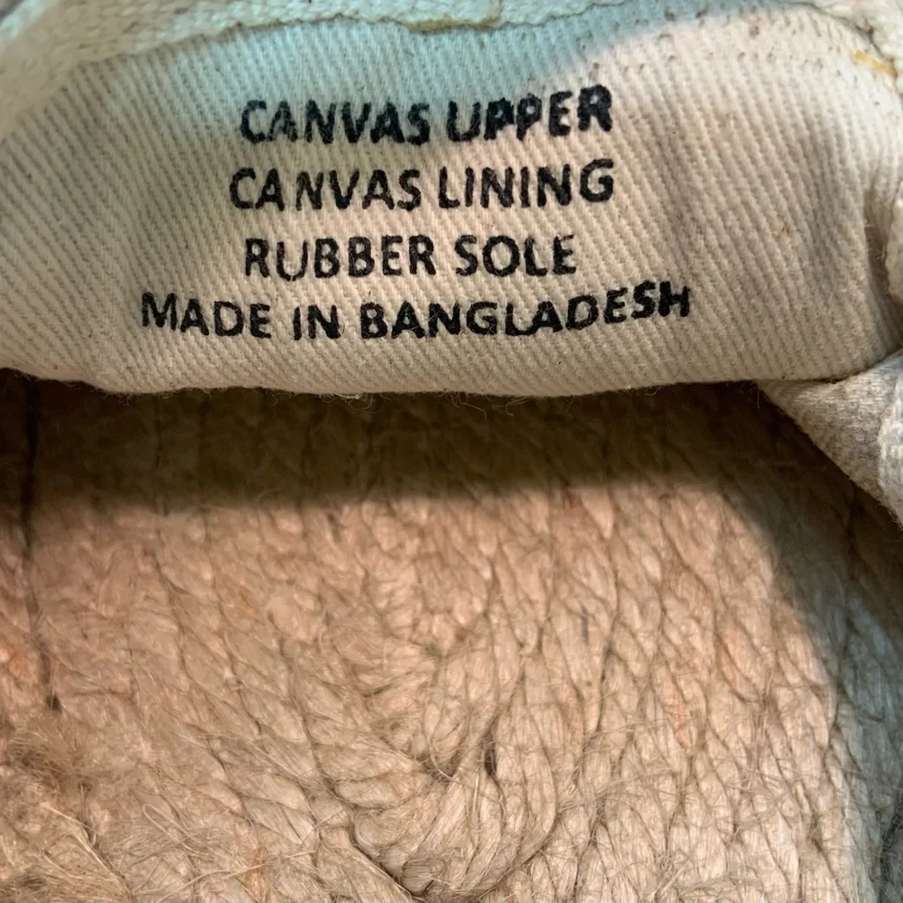 Patricia Green Canvas Embroidered Call Me Graphic Espadrilles